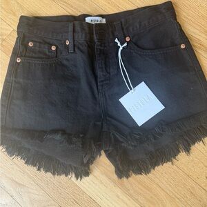 Pistola Denim Gigi Cut off shorts black